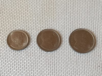 钱币专场第六期 -  阿根廷1956年 国父圣马丁5-10-20分