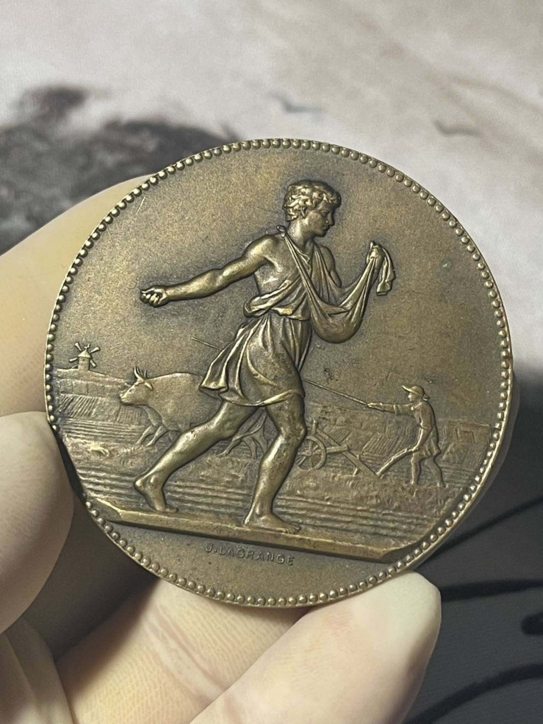 第六场，欧洲艺术章牌代币拍卖（实时专场） 法国农业协会艺术铜章