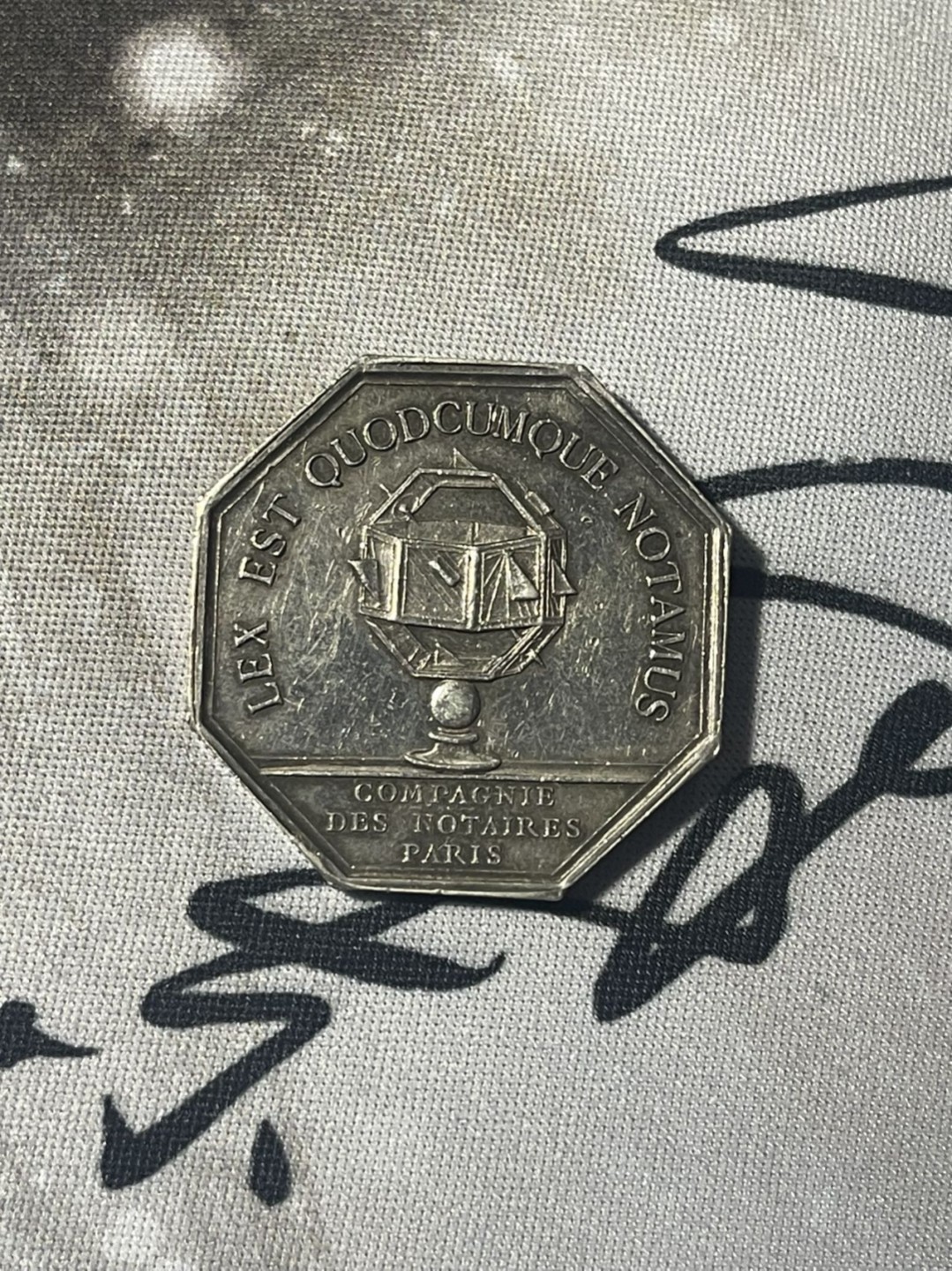 第六场，欧洲艺术章牌代币拍卖（实时专场） 法国公证处女神八角银章