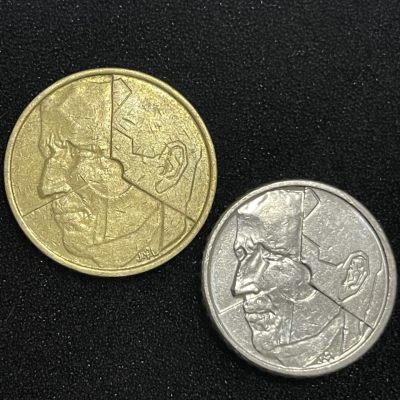 外国硬币0元起拍（34） - 比利时5，50法郎 荷文版法文版