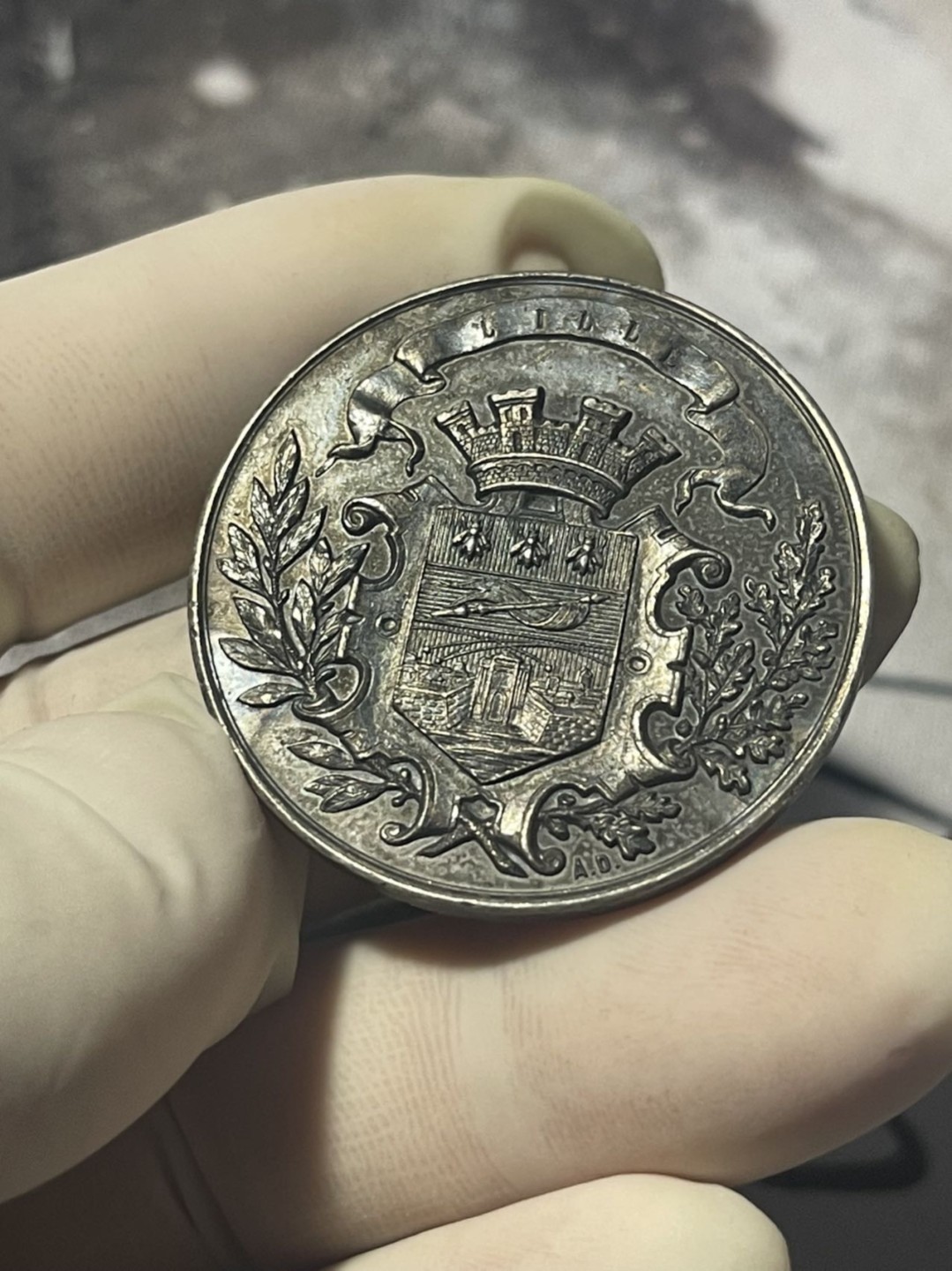 第六场，欧洲艺术章牌代币拍卖（实时专场） 法国北方军事学院银质奖章