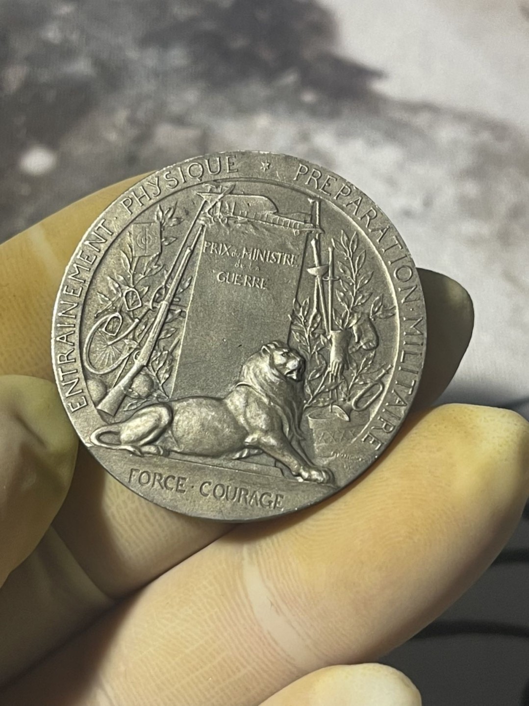 第六场，欧洲艺术章牌代币拍卖（实时专场） 法国军事斗争备战银章