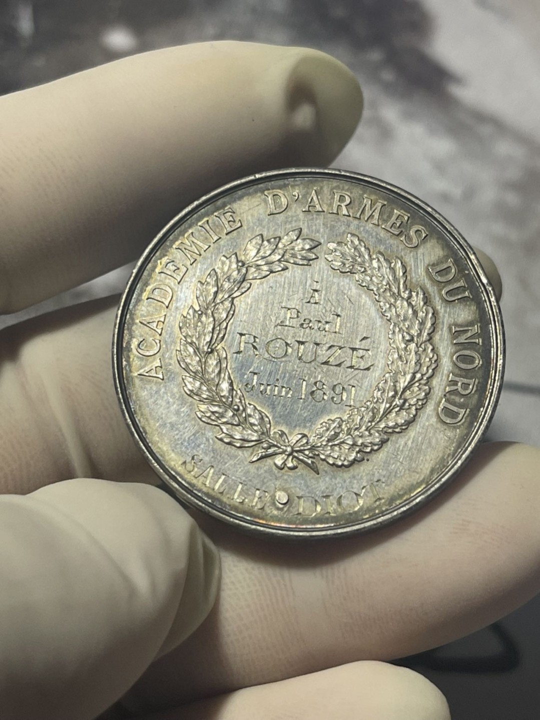 第六场，欧洲艺术章牌代币拍卖（实时专场） 法国北方军事学院银质奖章