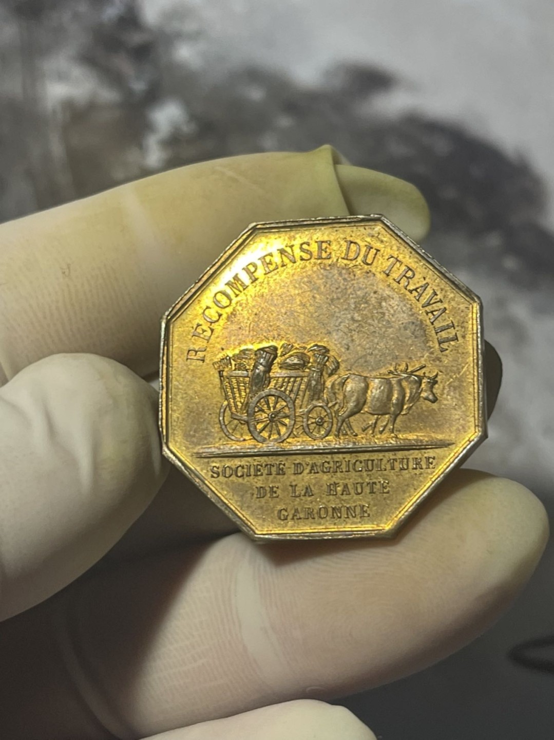 第六场，欧洲艺术章牌代币拍卖（实时专场） 法国农业铜章八角