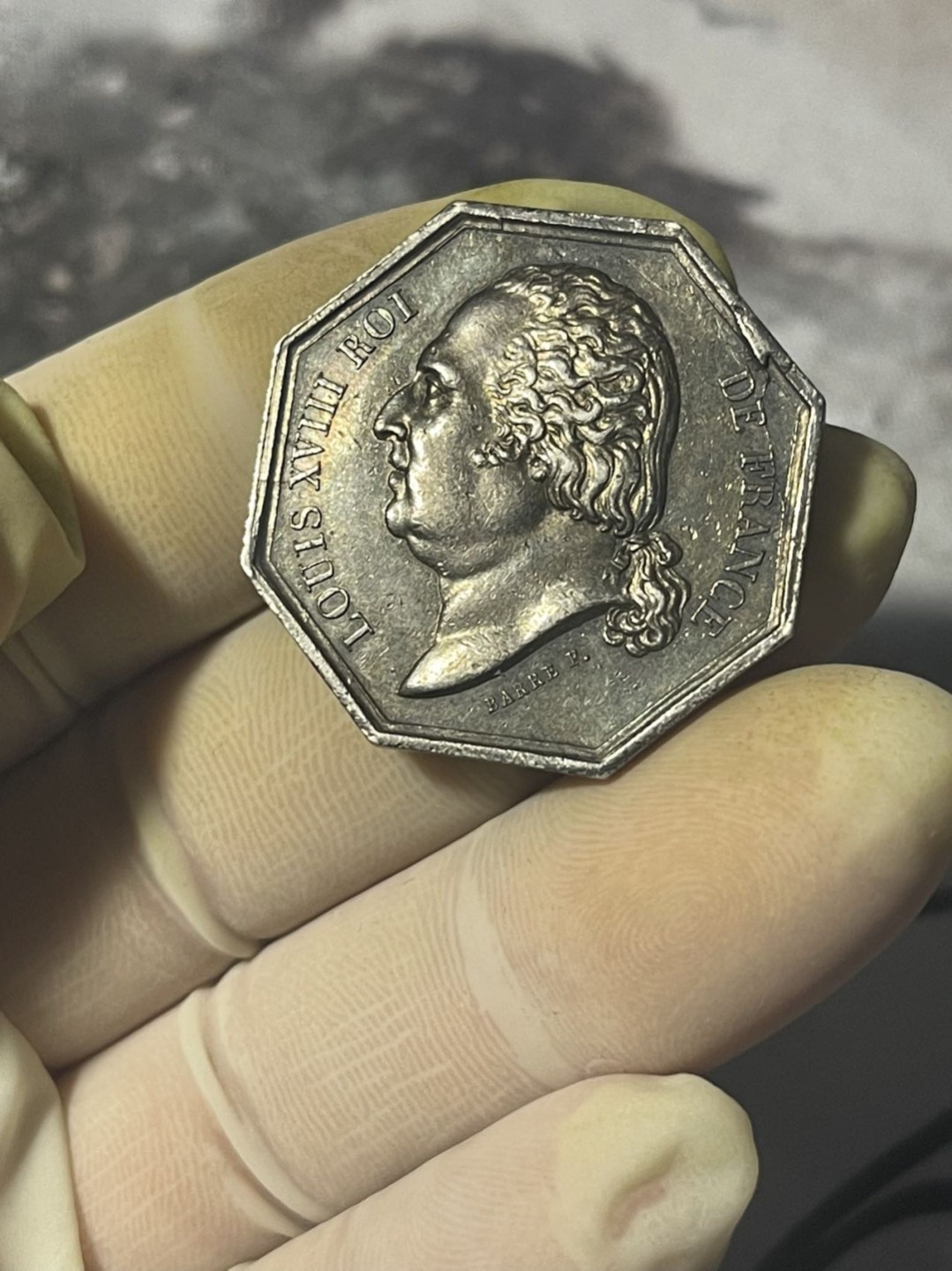 第六场，欧洲艺术章牌代币拍卖（实时专场） 法国火灾保险八角银章