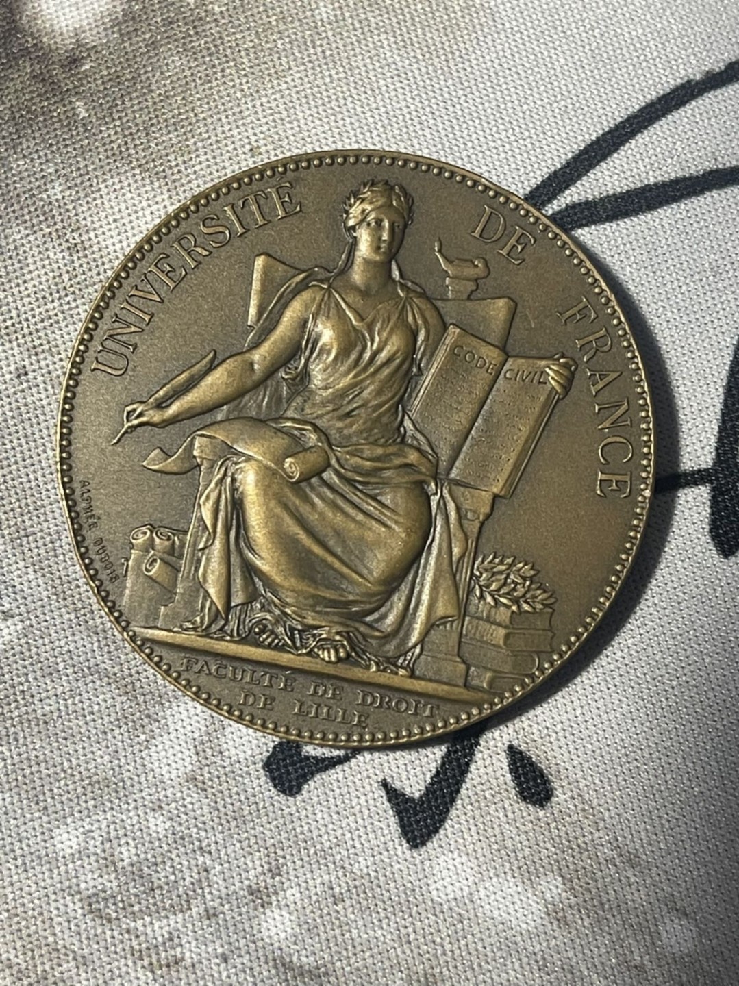 第六场，欧洲艺术章牌代币拍卖（实时专场） 法国教育学院女神艺术铜章