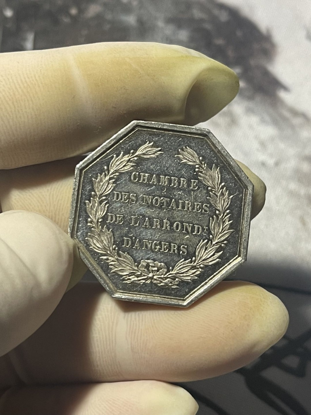 第六场，欧洲艺术章牌代币拍卖（实时专场） 法国公证处女神八角银章