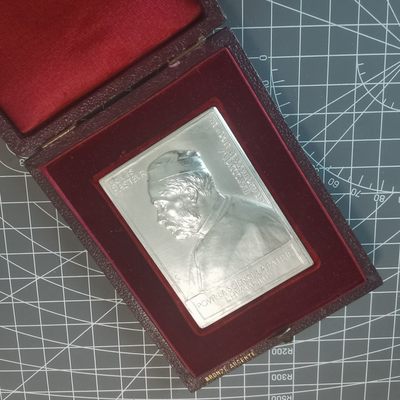 ❄️奇货可居❄️ 第五十场 章牌专场 【半百】 - 罗蒂镀银铜章 巴斯德医生七十周岁纪念章