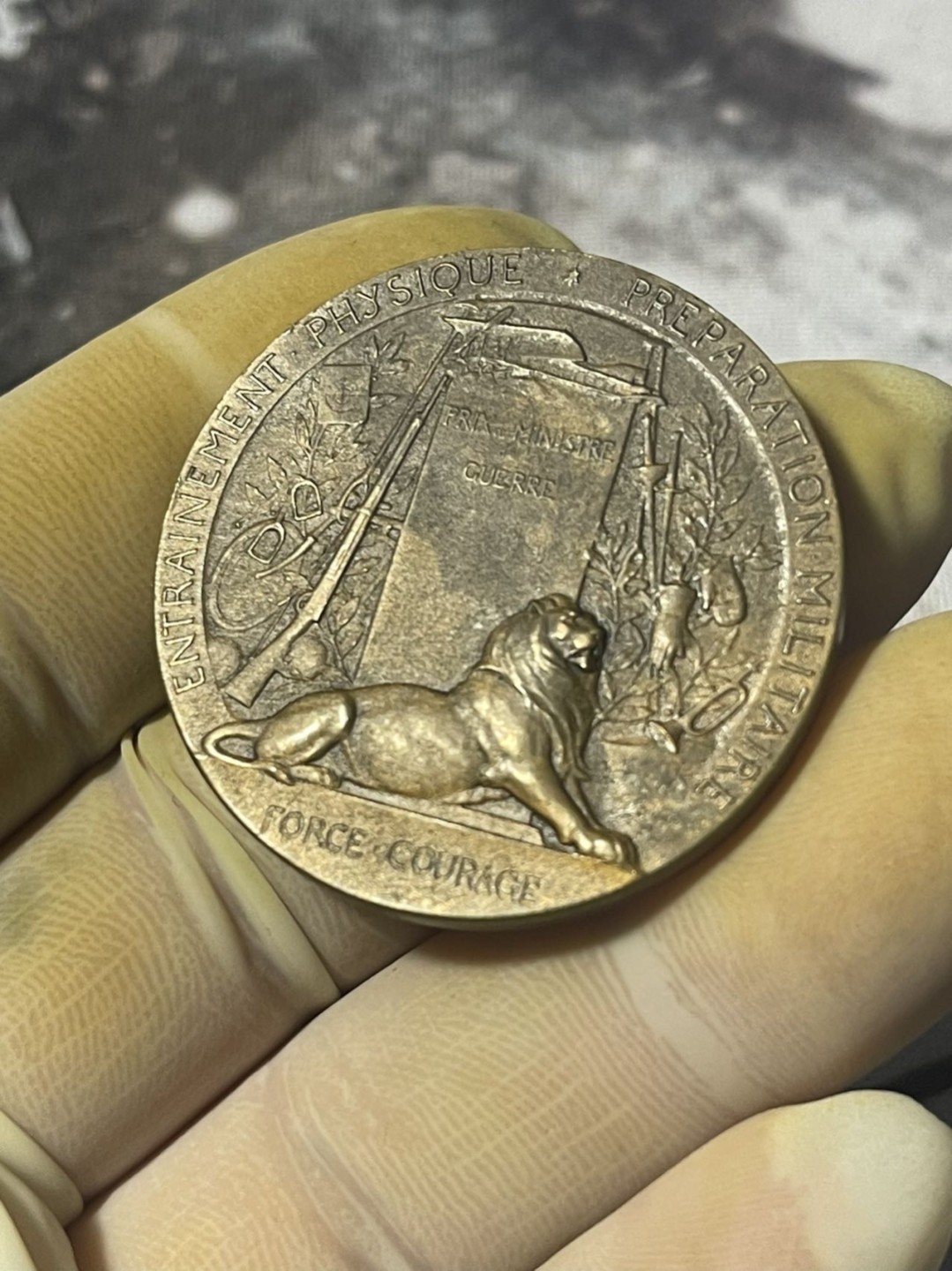 第六场，欧洲艺术章牌代币拍卖（实时专场） 法国军事斗争备战铜章