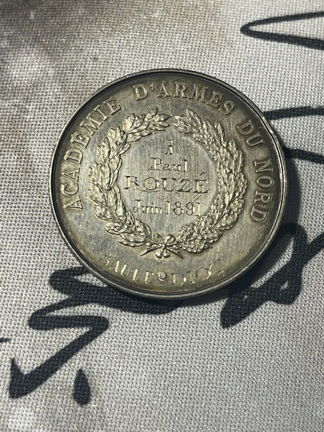 第六场，欧洲艺术章牌代币拍卖（实时专场） 法国北方军事学院银质奖章