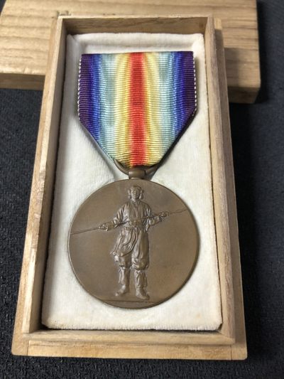 【海寧潮】纪念章及杂件专场 - 【海寧潮】日本一战同盟战捷纪念章带木盒