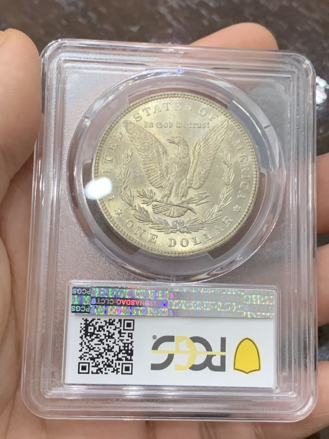《竞宝斋》第118场-周日，周一 ，2场连拍（全场包邮） PCGS MS64 美国 1888年 摩根 银币 整体状态好 吉祥年份