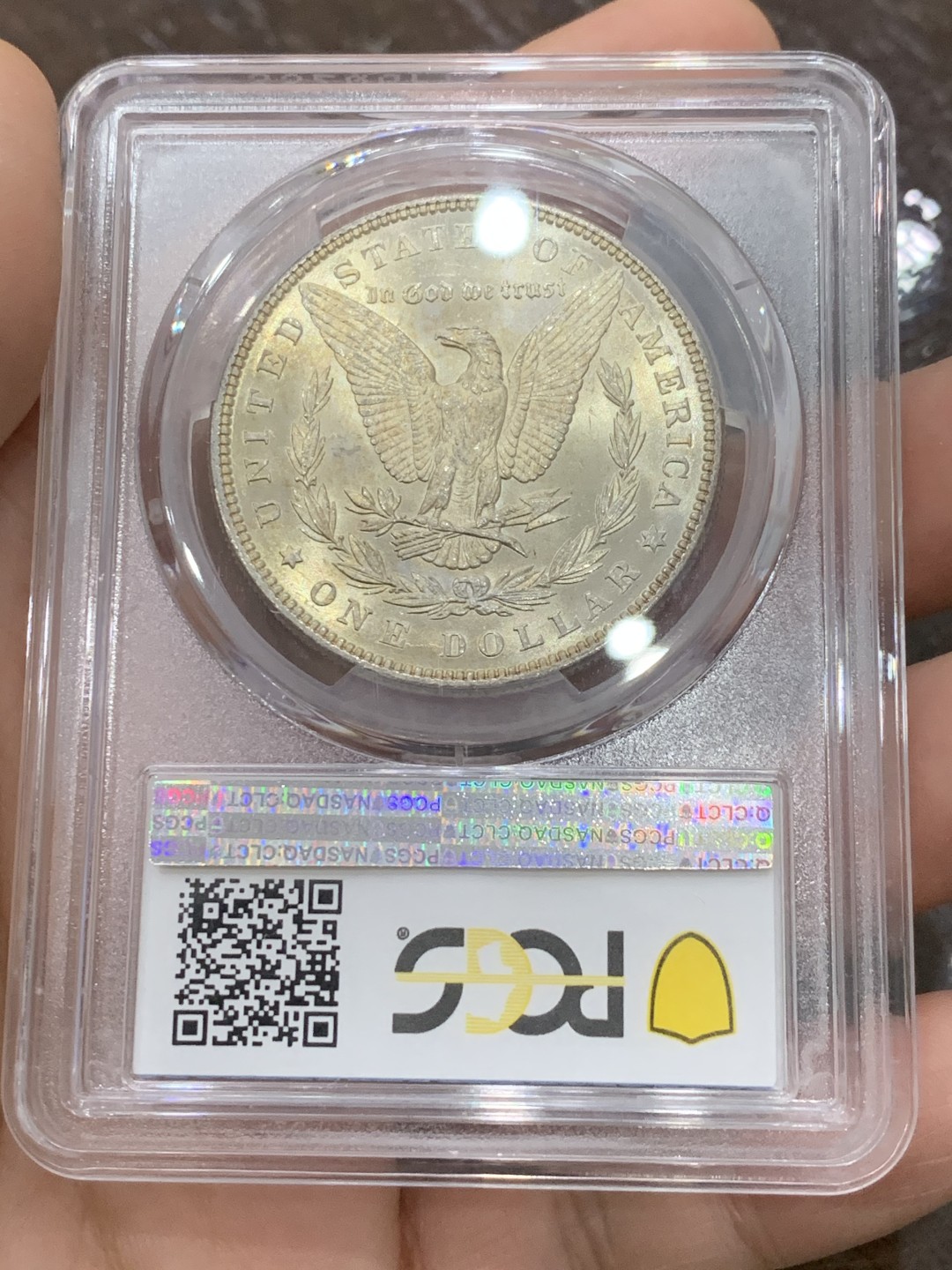《竞宝斋》第118场-周日，周一 ，2场连拍（全场包邮） PCGS MS64 美国 1888年 摩根 银币 整体状态好 吉祥年份