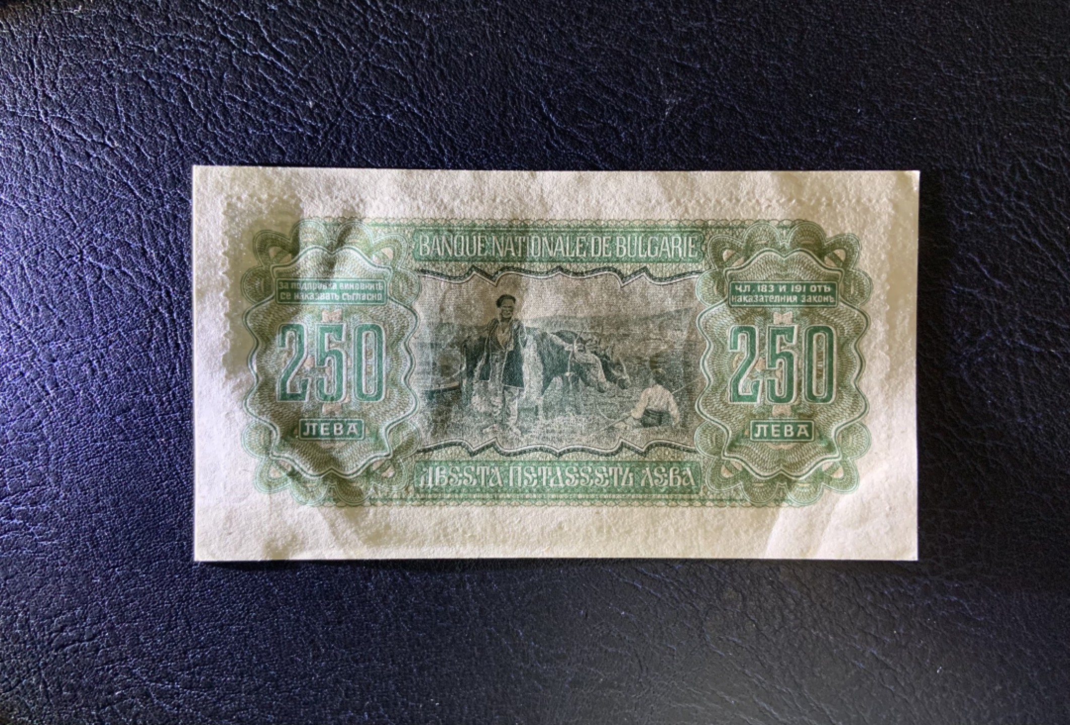 收藏联盟Quantum Auction 第211期拍卖  保加利亚1943年250列弗 品相UNC- 小王子