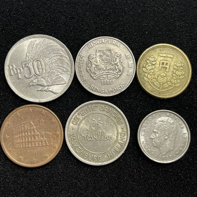 外国硬币0元起拍（36） - 散币6枚