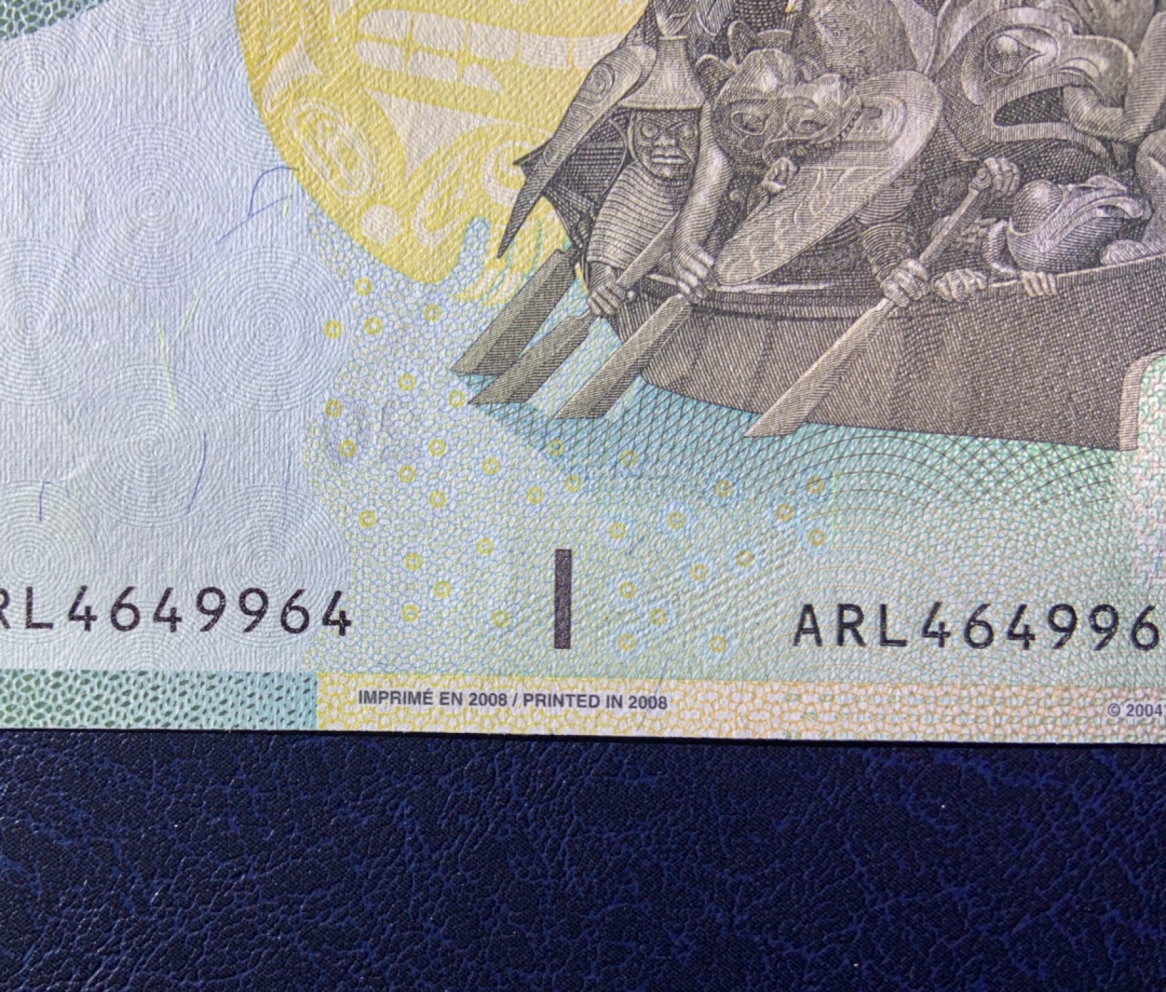 收藏联盟Quantum Auction 第212期拍卖  加拿大2004版(2008年)20元两连号 品相全新UNC