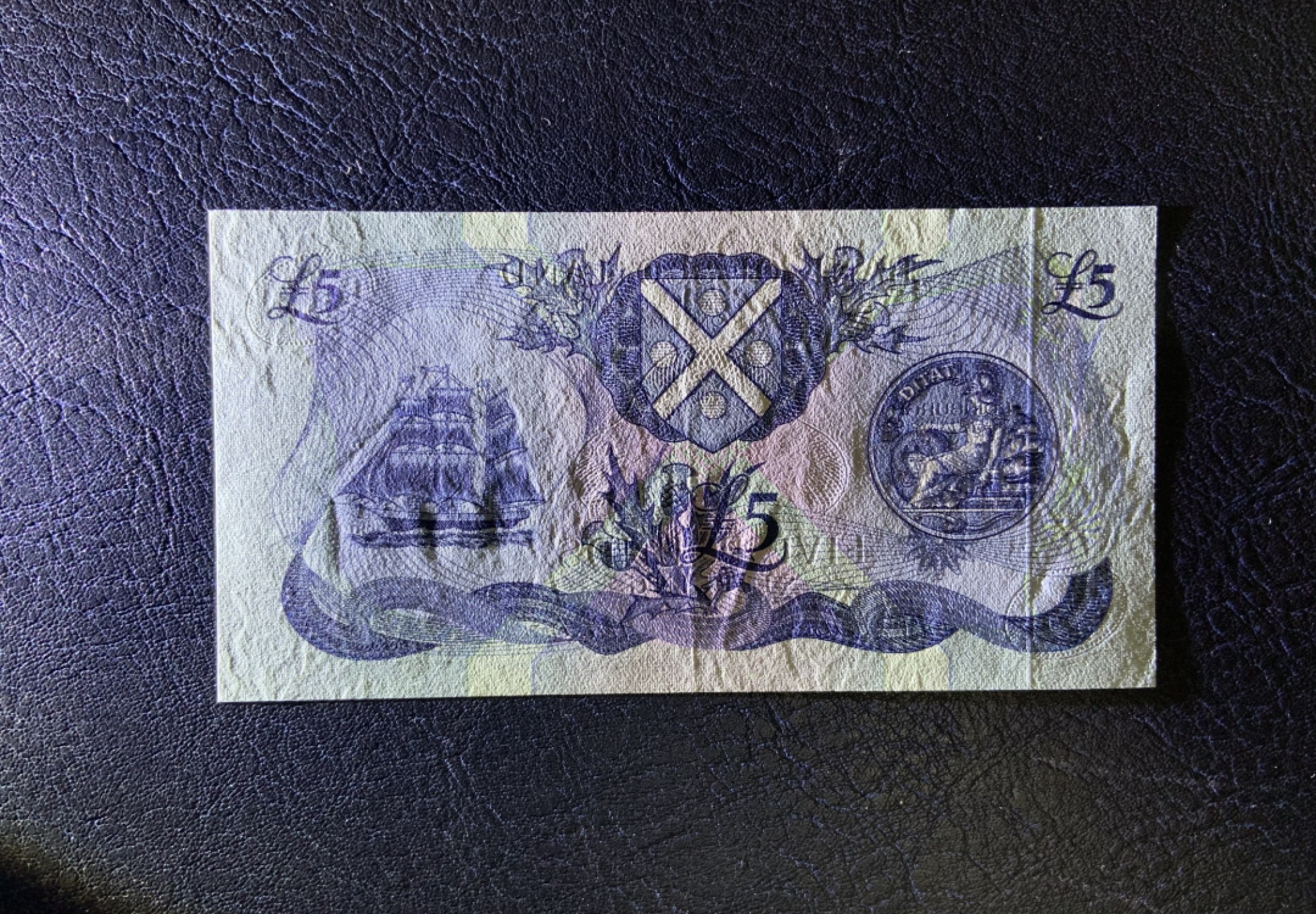 收藏联盟Quantum Auction 第211期拍卖  苏格兰银行1993年5镑 品相AU