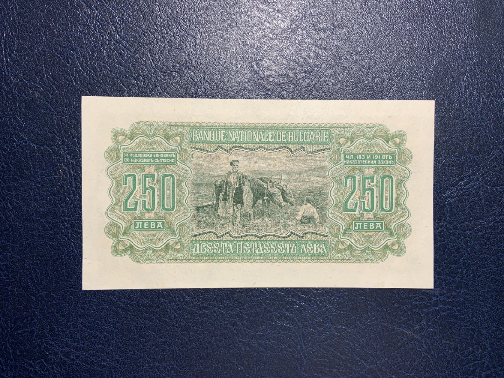 收藏联盟Quantum Auction 第211期拍卖  保加利亚1943年250列弗 品相UNC- 小王子