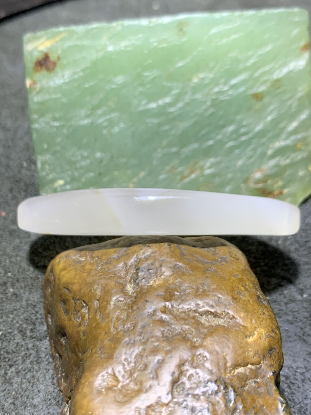 精美高玉化冰透海洋玉髓随形吊坠一个！