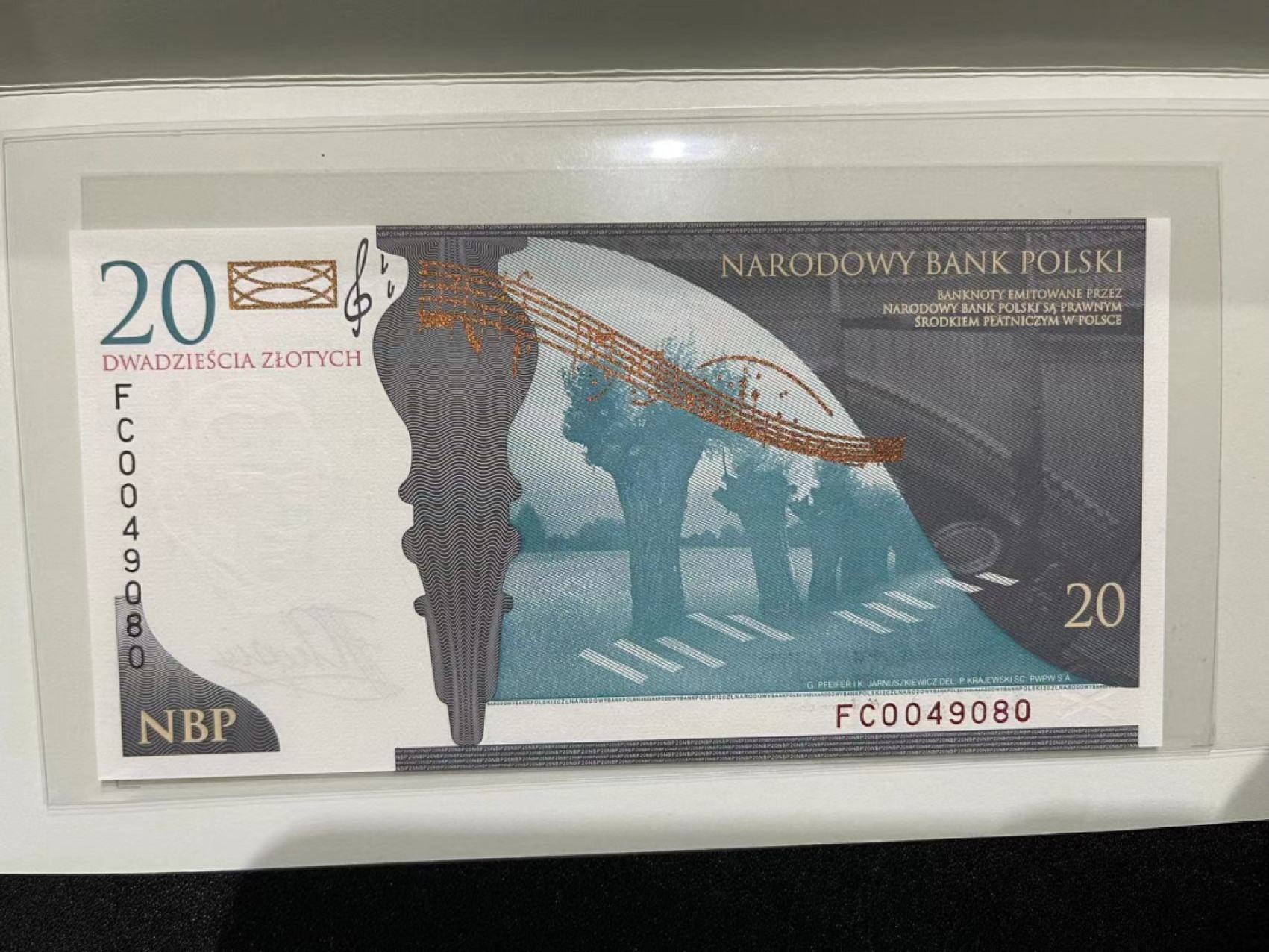 《外钞收藏家》第二百二十一期（连拍第二场） 2009年波兰20 全新UNC