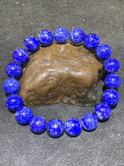 天然原矿阿富汗老矿青金石手串一条 - 天然原矿阿富汗老矿青金石手串一条