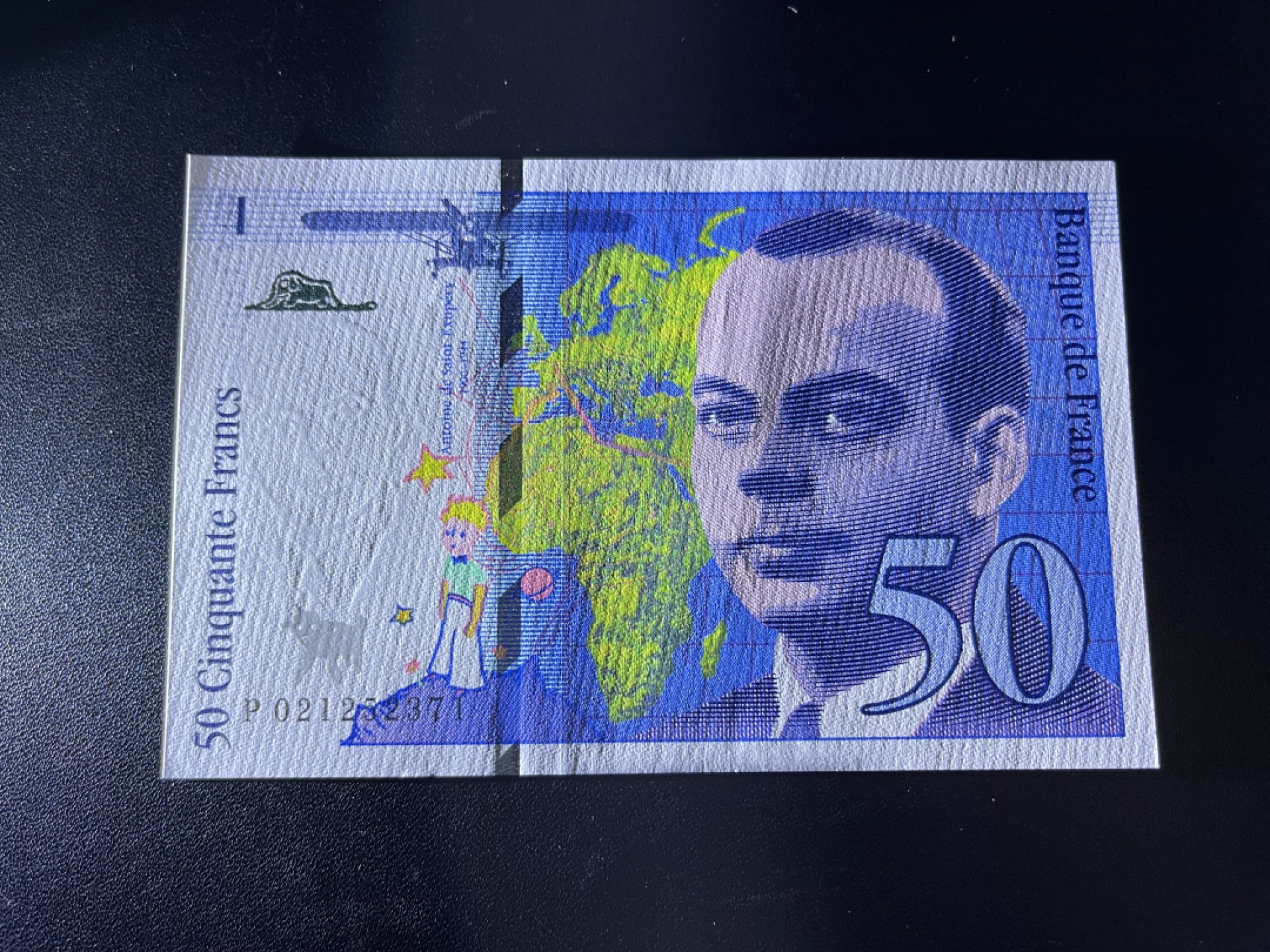 《外钞收藏家》第二百二十一期（连拍第二场） 法国末版50法郎 全新UNC 小王子