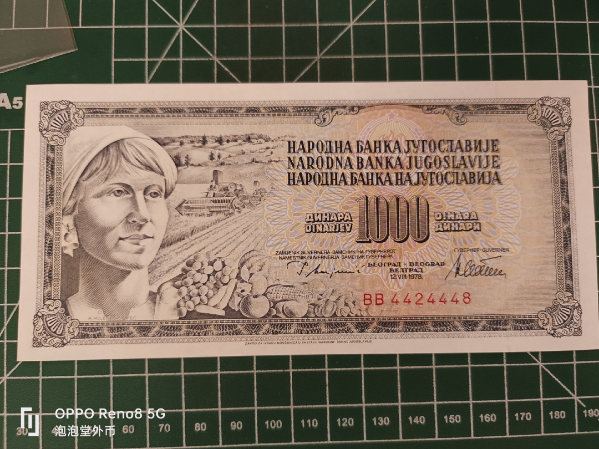 泡泡堂微拍第三十五幕纸币捡漏专场👿👿，零佣金，零押金，累计满二十元包邮 南斯拉夫全新1000D