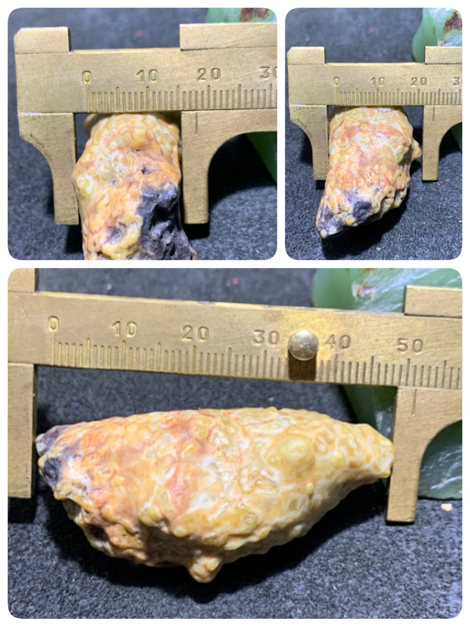 精美阿拉善高玉化地表鱼籽纹筋脉石原石一颗，