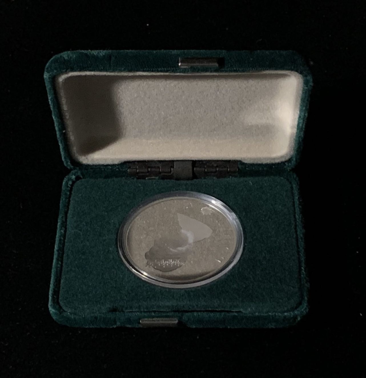 紫瑗钱币——第249期拍卖 加拿大 1985年 卡尔加里冬奥运 短道速滑 20元 银币 34.1克 0.925银 精制 原盒