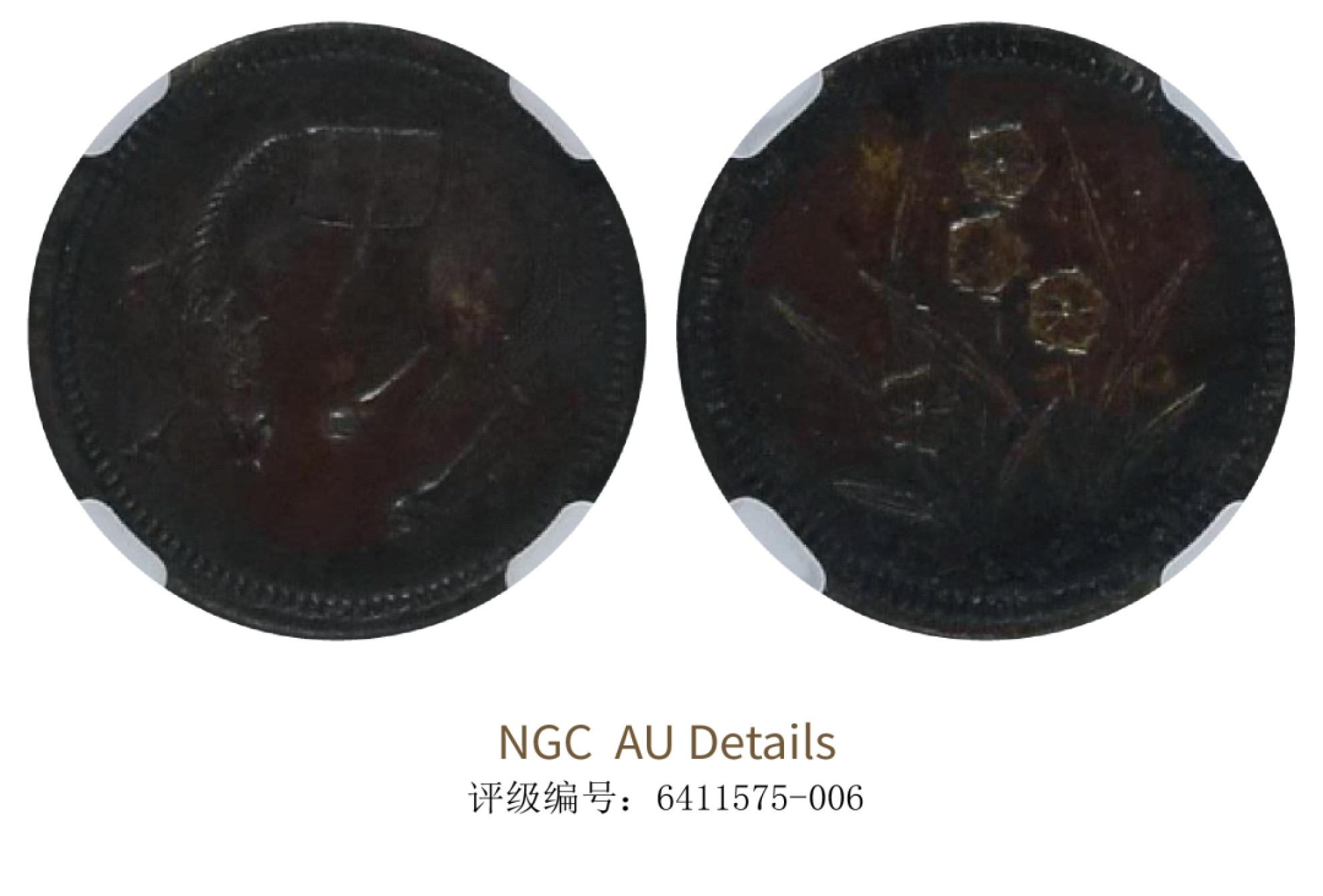 聚宝轩2022秋拍 民国四川省造马兰 NGC XF Details