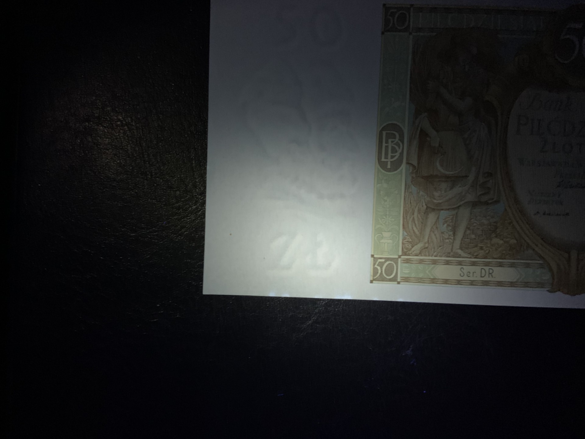 收藏联盟Quantum Auction 第212期拍卖  波兰1929年50兹罗提 品相UNC- 大票幅 法属风格