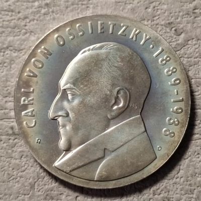 0起1加-纯粹捡漏拍-142场银币套币场 - 东德1989年5马克诺贝尔和平奖卡尔奥西茨基诞辰一百周年纪念币