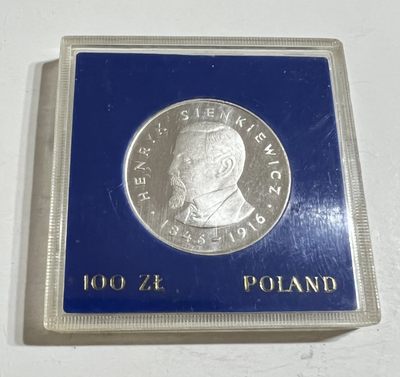 S&S Numismatic世界钱币-拍卖第46期 - 波兰1977年 亨利·西恩凯维奇 100兹罗提纪念银币