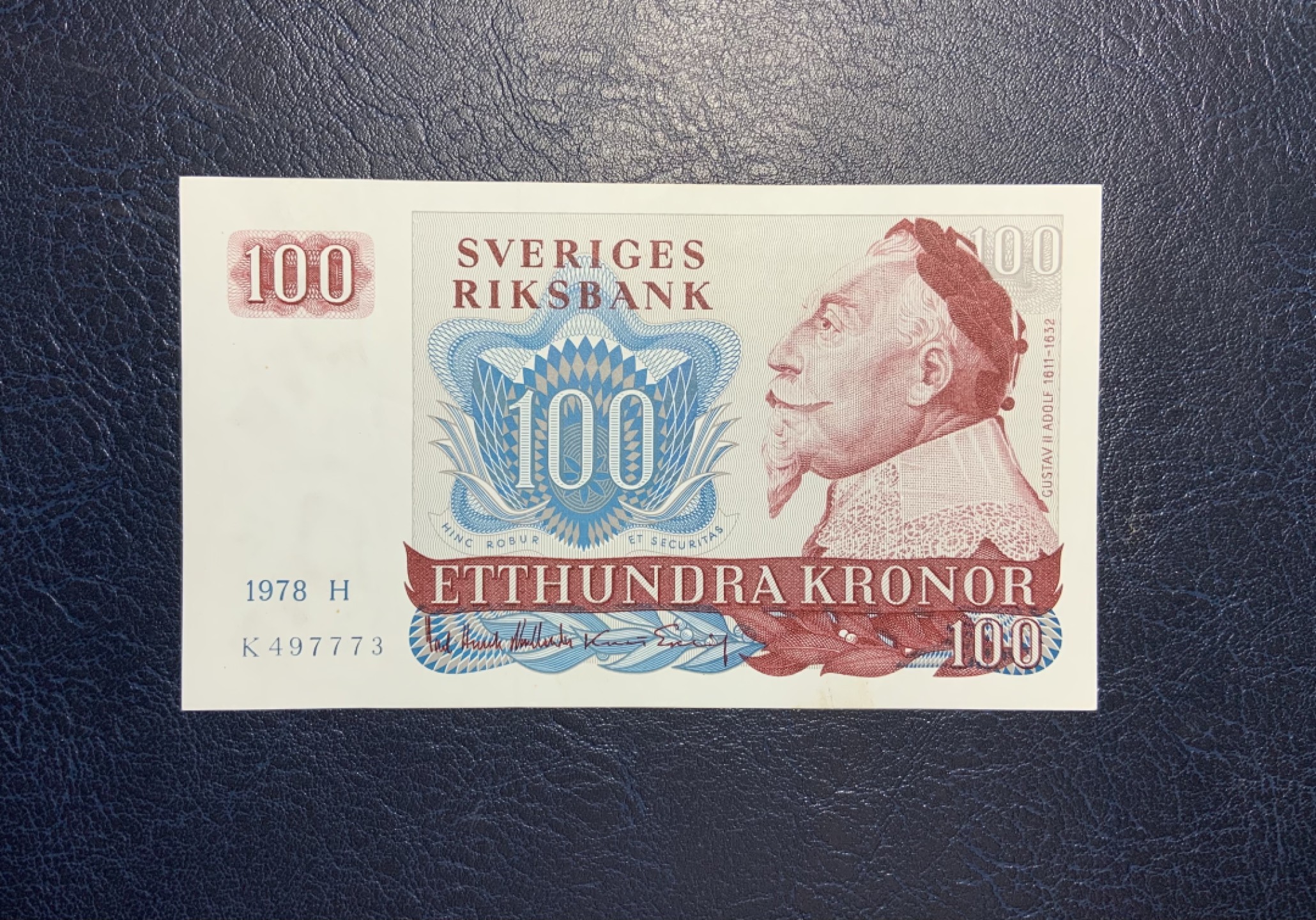 收藏联盟Quantum Auction 第212期拍卖  瑞典1978年100克朗 品相UNC-