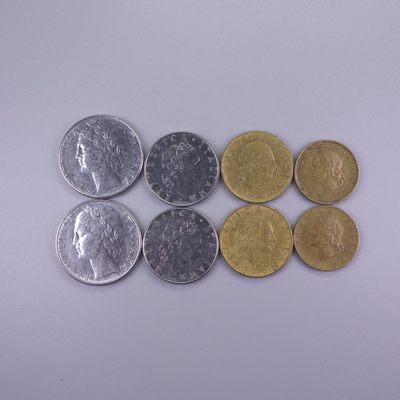 天业钱币散币拍卖第3次专场  全场5元起拍 - 意大利2组8枚