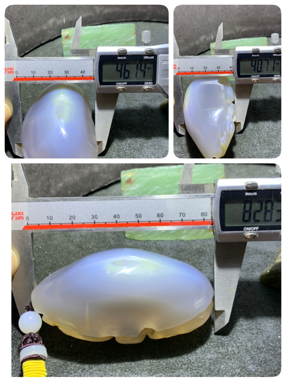 重器天然马达加斯加原皮草花纹玛瑙镂空雕刻年年有余把件一个
