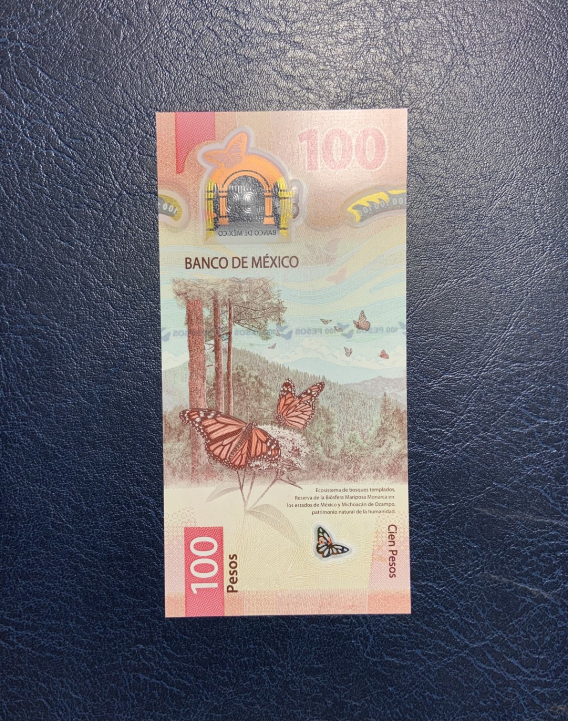 收藏联盟Quantum Auction 第212期拍卖  墨西哥2020年100比索 品相全新UNC 塑料钞 修女胡安娜