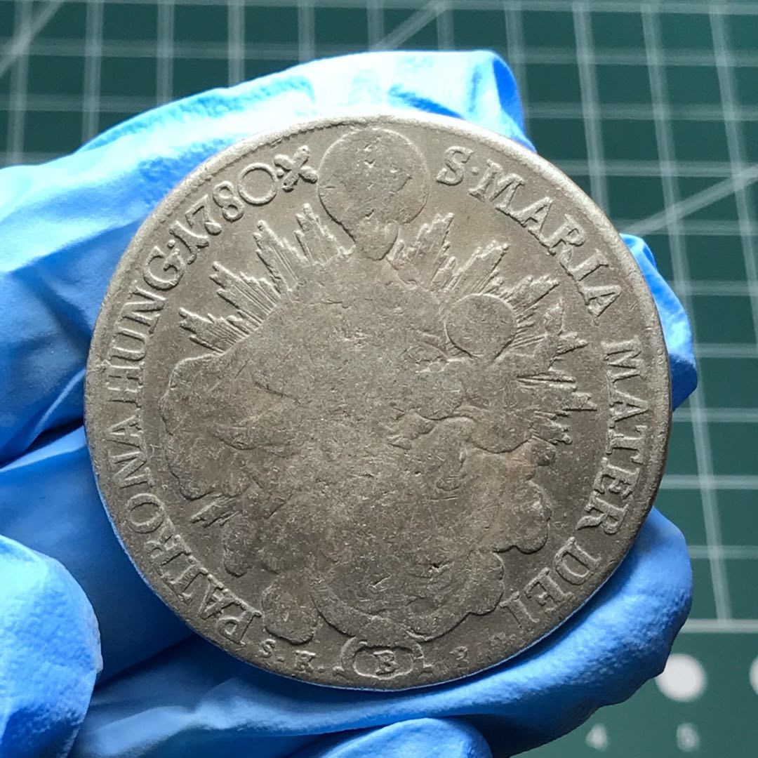 🎩GH外国硬币拍卖 匈牙利圣母抱婴大泰勒银币