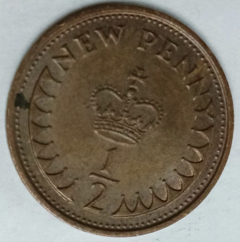 泡泡堂第169期  世界硬币明信片专场（无押金，无佣金，捡漏，全场20包邮，偏远地区除外） 英国二分之一便士