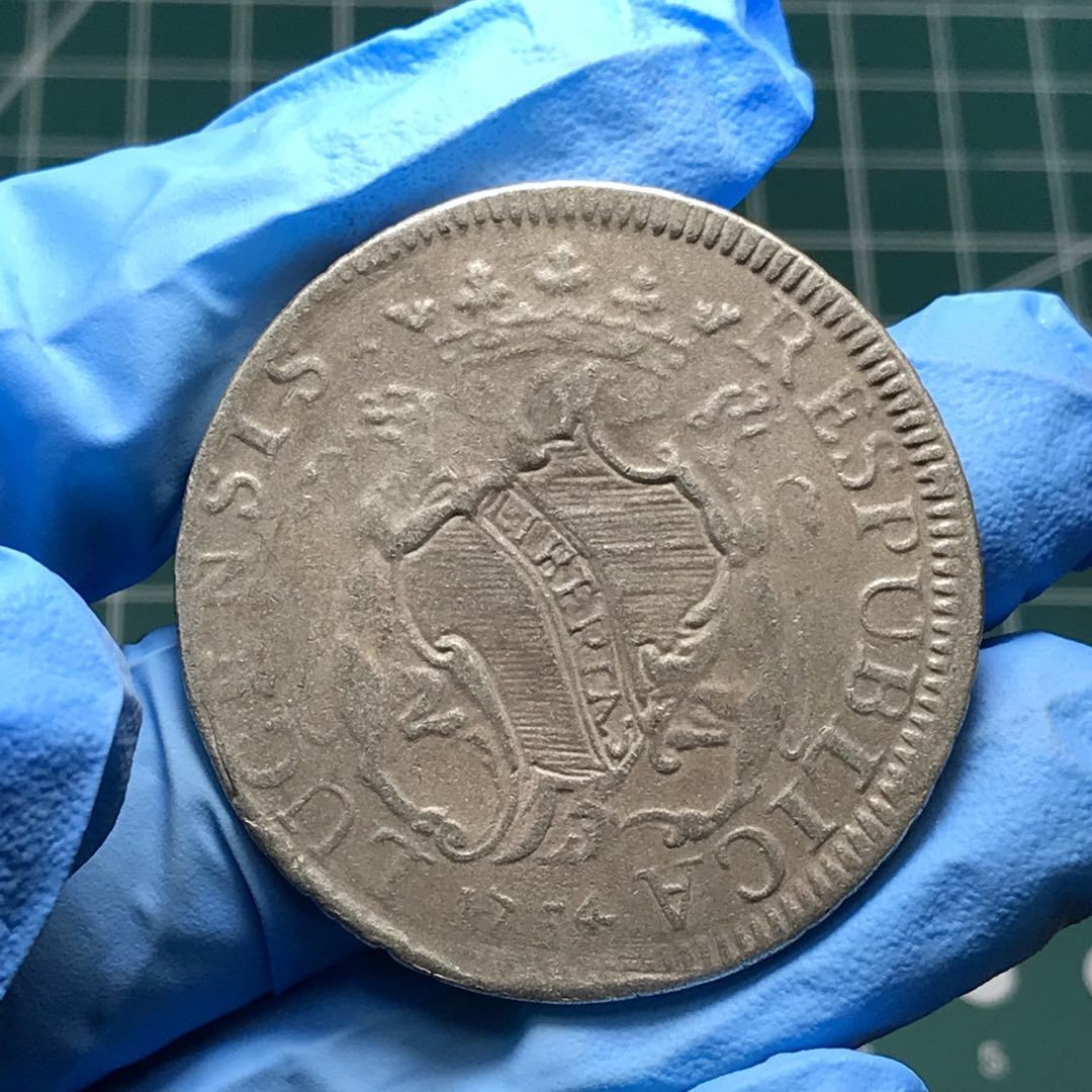 🎩GH外国硬币拍卖 意大利卢卡斯库多银币