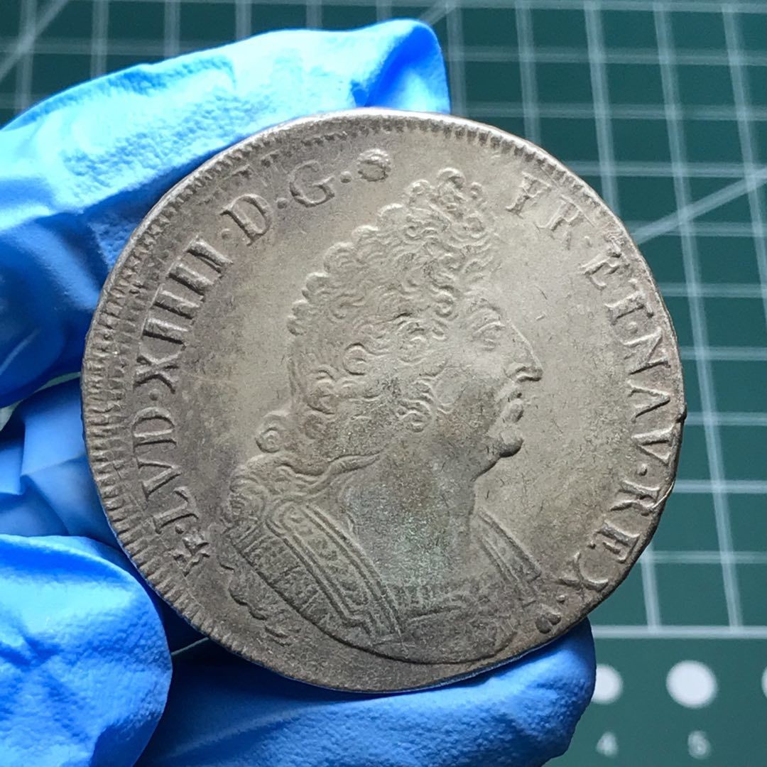 🎩GH外国硬币拍卖 路易十四埃居银币好品