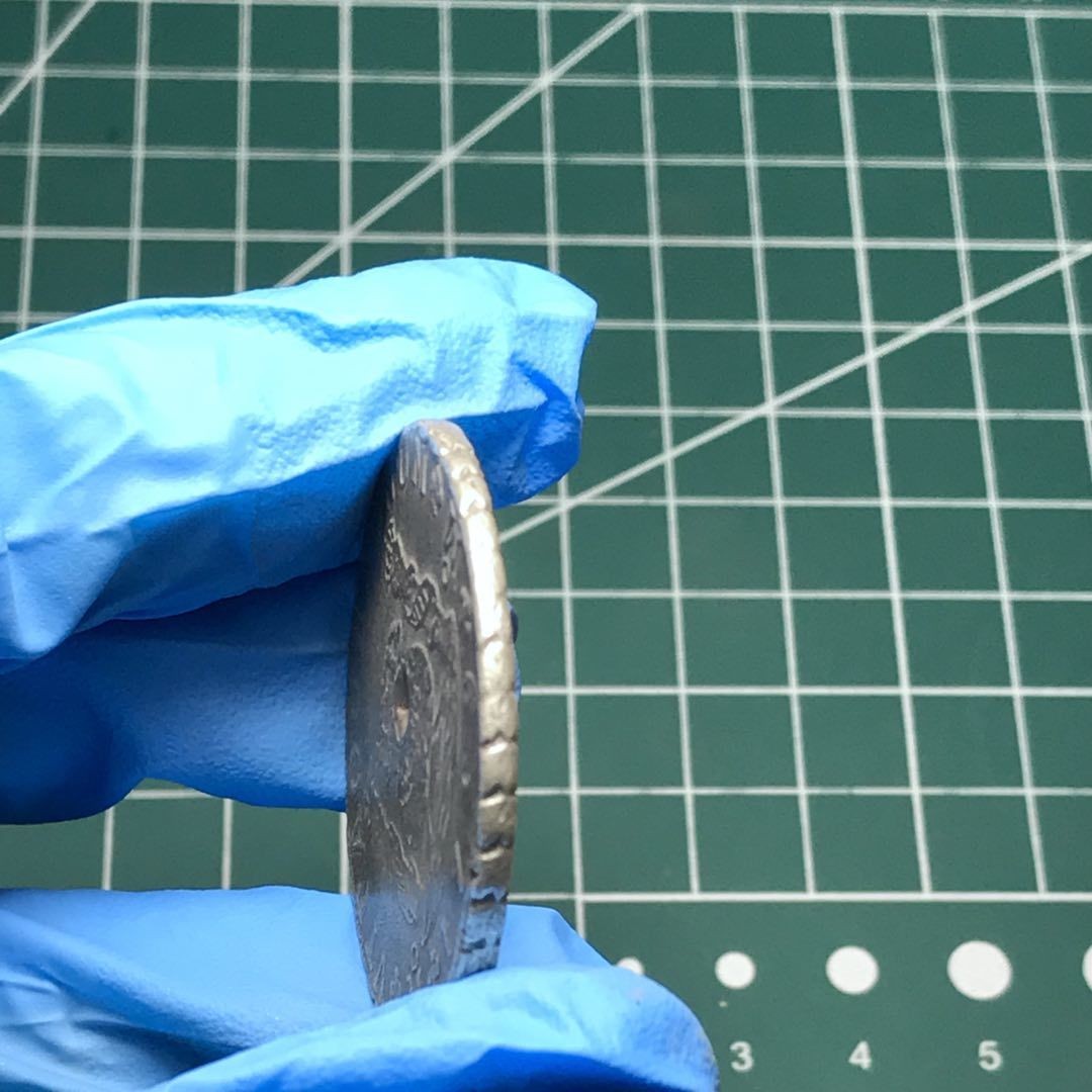 🎩GH外国硬币拍卖 西班牙地球双柱银币打戳