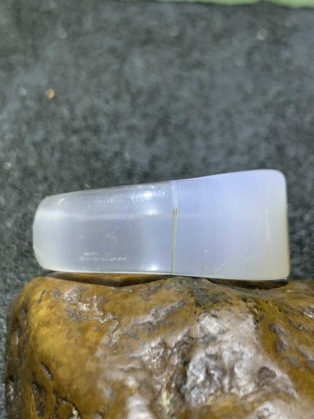 精美高玉化冰透海洋玉髓戒指一个