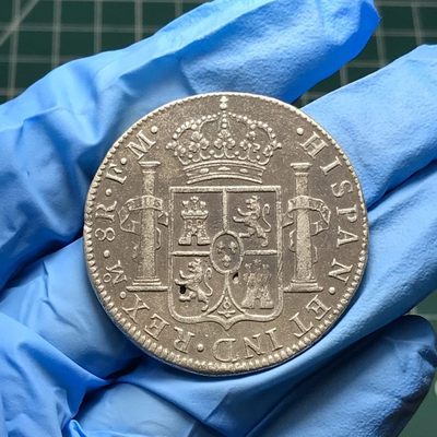 🎩GH外国硬币拍卖 - 西班牙双柱卡三银币