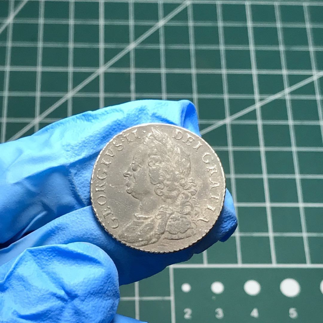 🎩GH外国硬币拍卖 乔治二世先令银币