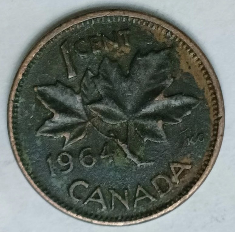 泡泡堂第161期  世界硬币专场（无押金，无佣金，捡漏，全场20包邮，偏远地区除外） 加拿大1964年一分