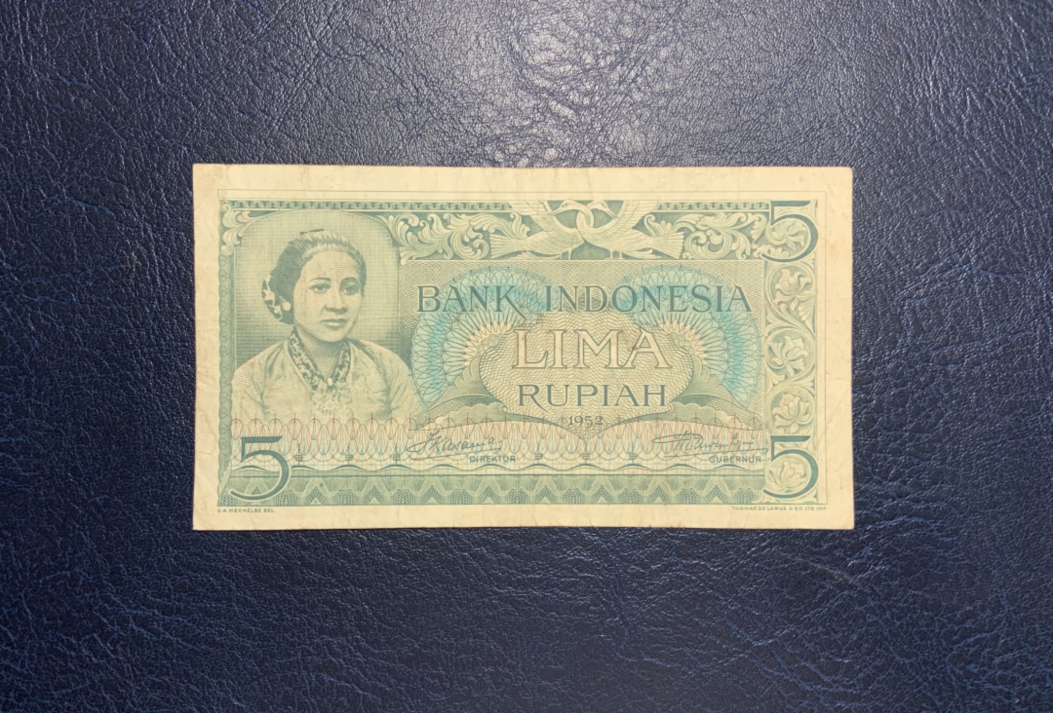 收藏联盟Quantum Auction 第213期拍卖  印度尼西亚1952年5卢比 品相如图 稀少