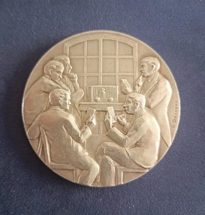 欧洲章牌第二期 - 法国鸟类保护镀银铜章