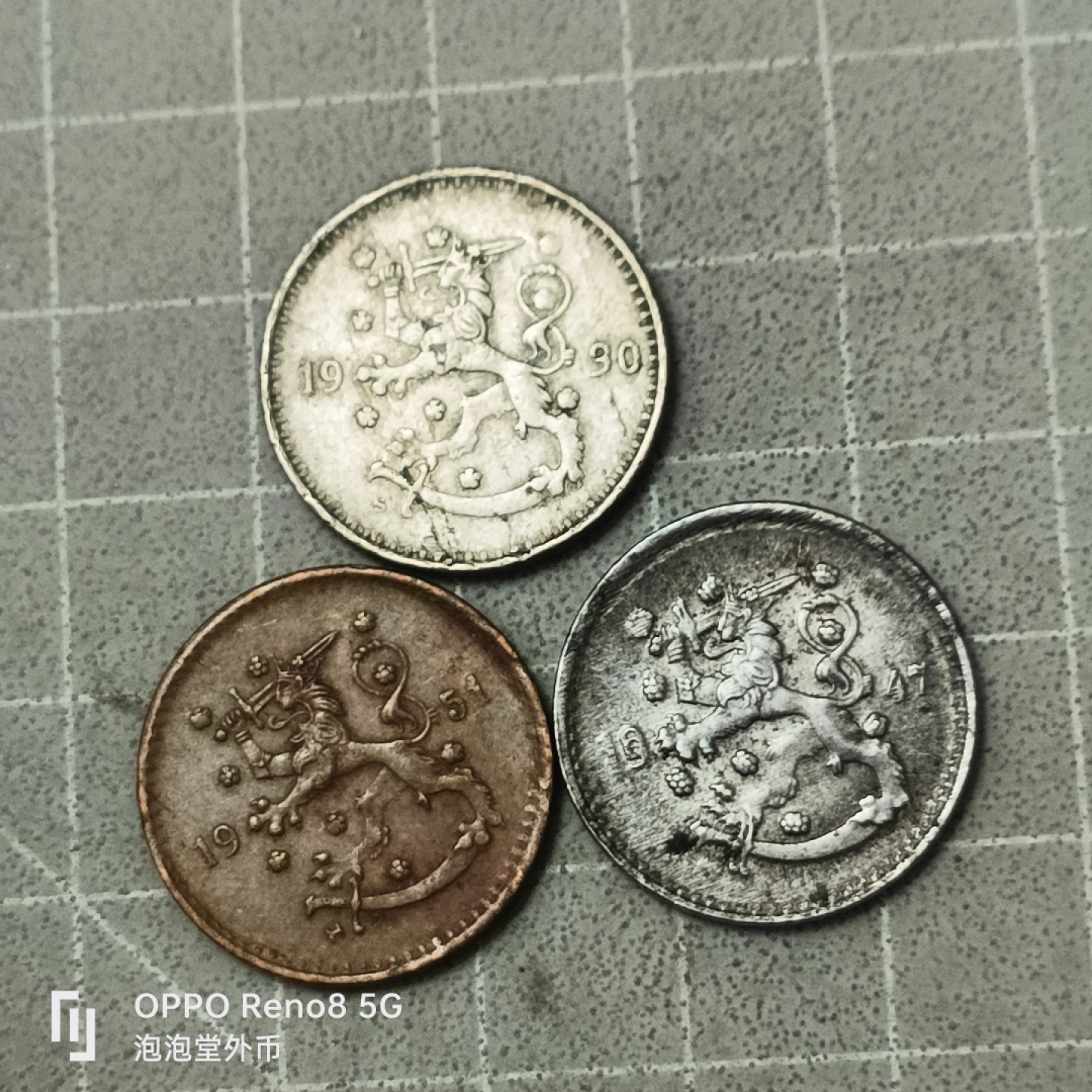 泡泡堂微拍第四十二幕硬币捡漏专场👿👿，零佣金，零押金，累计满二十元包邮 芬兰老版铁镍铜三种材质