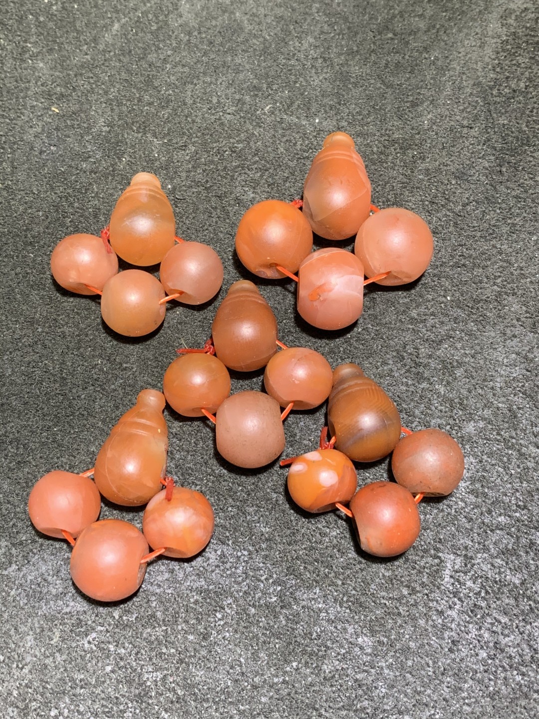 保山南红亚光通货配饰5套